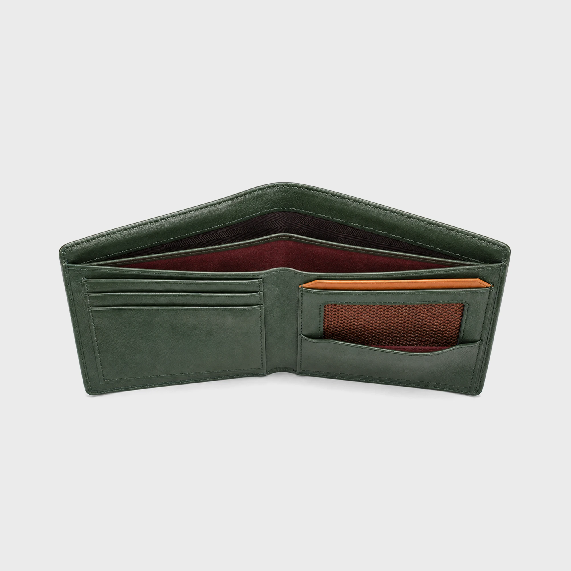 Rovex Bifold Leather Wallet Olive - DWR501O
